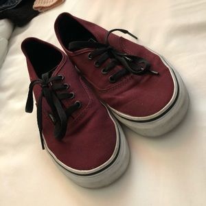 Burgundy Vans